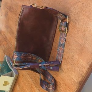 Brown Faux Leather Purse